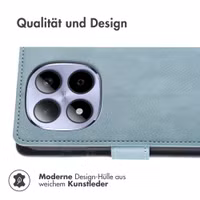 imoshion Luxuriöse Klapphülle Xiaomi Redmi Note 15 Pro Plus (5G) - Hellblau