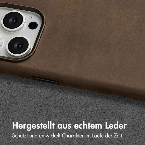Accezz Vintage Leather Magsafe Backcover Apple iPhone 15 Pro - Rustic Brown