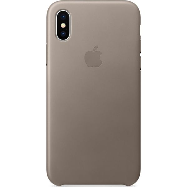 Apple Leder-Case Taupe für das iPhone X