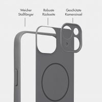 Accezz Grip Backcover mit MagSafe Apple iPhone 14 - Grau