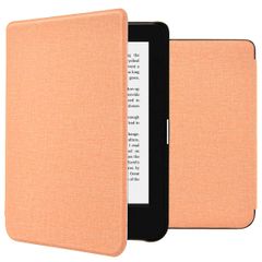 imoshion Canvas Sleepcover Klapphülle für das Kobo Clara 2E / Tolino Shine 4 - Peach