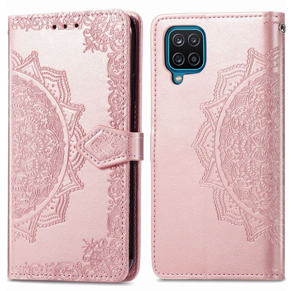 imoshion Mandala Klapphülle Samsung Galaxy A12 - Rosé gold