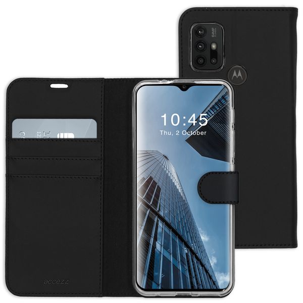 Accezz Wallet TPU Klapphülle Motorola Moto G30 / G20 / G10 (Power) - Schwarz