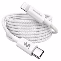 imoshion Braided USB-C-zu-Lightning-Kabel 30 W - 2 Meter - Weiß