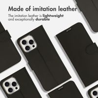 Accezz Wallet TPU Klapphülle Apple iPhone 16 Pro - Schwarz