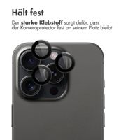 imoshion 2er-Pack Objektivschutz für Kamera für das Apple iPhone 15 Pro / 15 Pro Max - Black Titanium