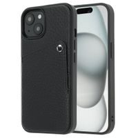 Selencia Riva Back Cover mit Kartenfach Apple iPhone 15 - Schwarz