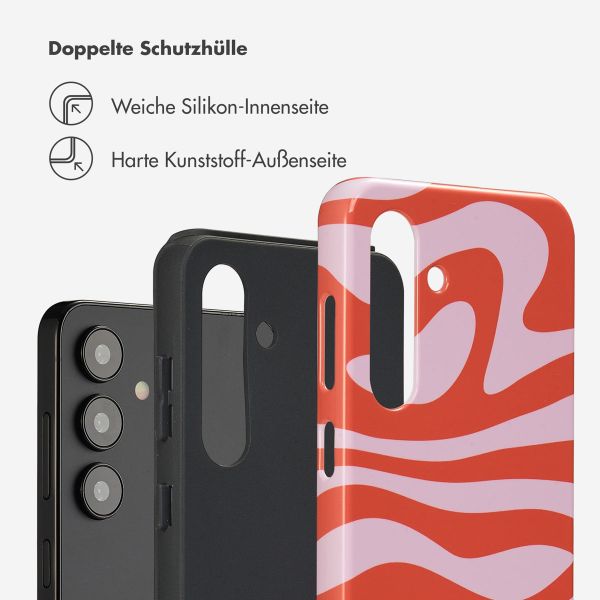 Selencia Vivid Back Cover Samsung Galaxy S24 - Dream Swirl Pink