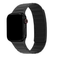 Accezz Magnetisches Echtlederarmband für Apple Watch | 38/40/41/42 mm - Schwarz