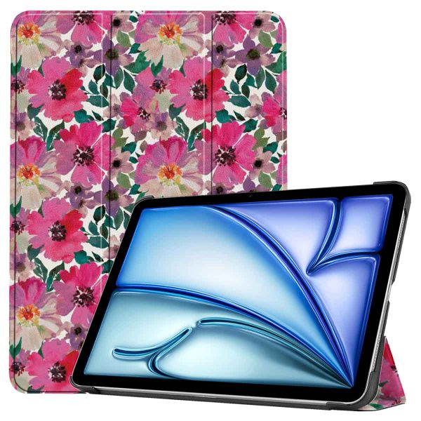 imoshion Design Trifold Klapphülle für das iPad Air 13 Zoll (2025) M3 / (2024) M2 - Floral Watercolor