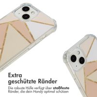imoshion Design Hülle mit Band Apple iPhone 13 - Beige Graphic