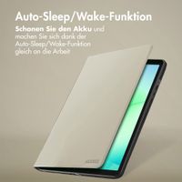 Accezz Classic Klapphülle Samsung Galaxy Tab A11 - Greige
