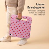 imoshion Kinder­sicheres Design Backcover mit Griff Samsung Galaxy Tab A11 Plus / A9 Plus - Herzchen