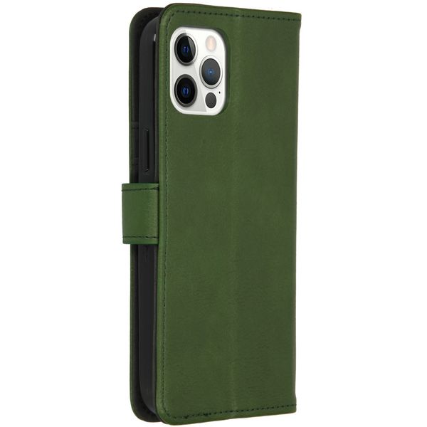 imoshion Luxuriöse Klapphülle Apple iPhone 12 (Pro) - Grün