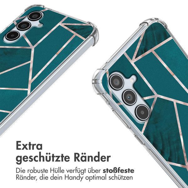 imoshion Design Hülle mit Band für das Samsung Galaxy A35 - Petrol Green Graphic