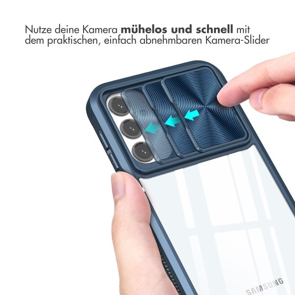 imoshion Back Cover mit Kameraschieber für das Samsung Galaxy A25 (5G) - Dunkelblau