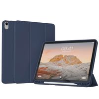 Accezz Smarte Klapphülle aus Silikon Apple iPad Air 11 Zoll (2025) M3 / (2024) M2 / Air 5 (2022) / Air 4 (2020) - Dunkelblau