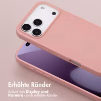 Selencia SilikonHülle mit abnehmbarem Band Apple iPhone 17 Pro Max - Sand Pink