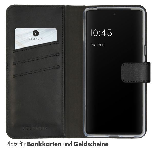 Selencia Echtleder Klapphülle Google Pixel 7 - Schwarz