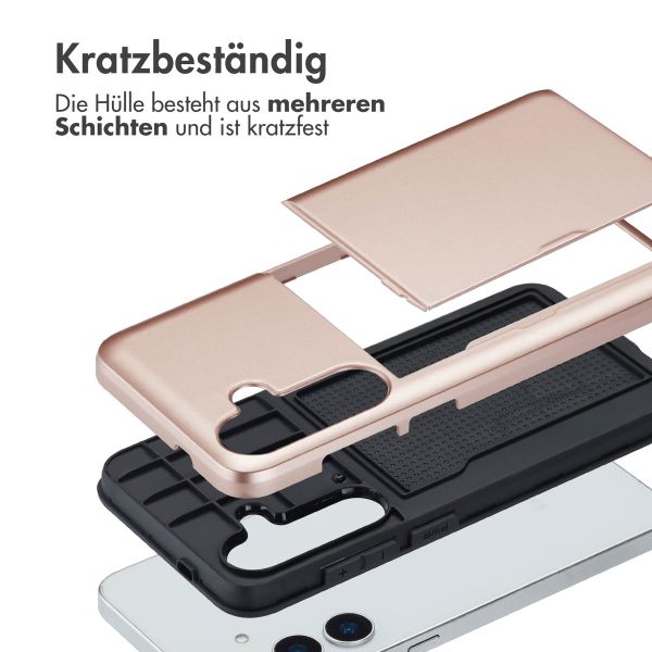 imoshion Backcover mit Kartenfach Samsung Galaxy S25 Plus - Rosé gold