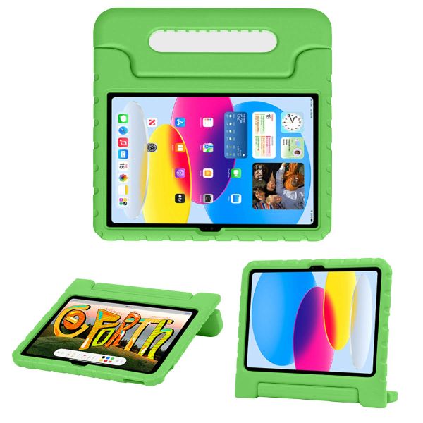 imoshion Schutzhülle mit Handgriff kindersicher Apple iPad 11 (2025) 11 Zoll / iPad 10 (2022) 10.9 Zoll - Grün
