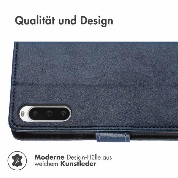 imoshion Luxuriöse Klapphülle Sony Xperia 10 V - Dunkelblau