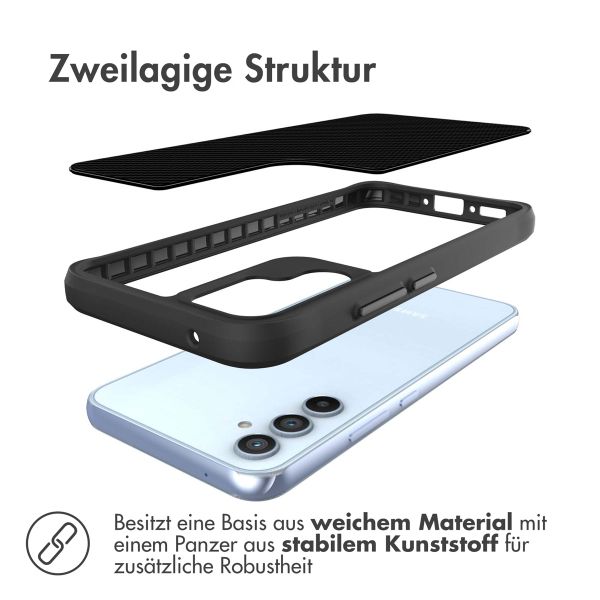 imoshion Rugged Hybrid Carbon Case Samsung Galaxy A34 (5G) - Schwarz