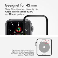 Accezz Displayschutzfolie mit Applikator für die Apple Watch Series 1-3 - 42 mm