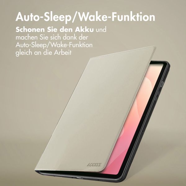 Accezz Classic Klapphülle Samsung Galaxy Tab S11 Ultra - Greige