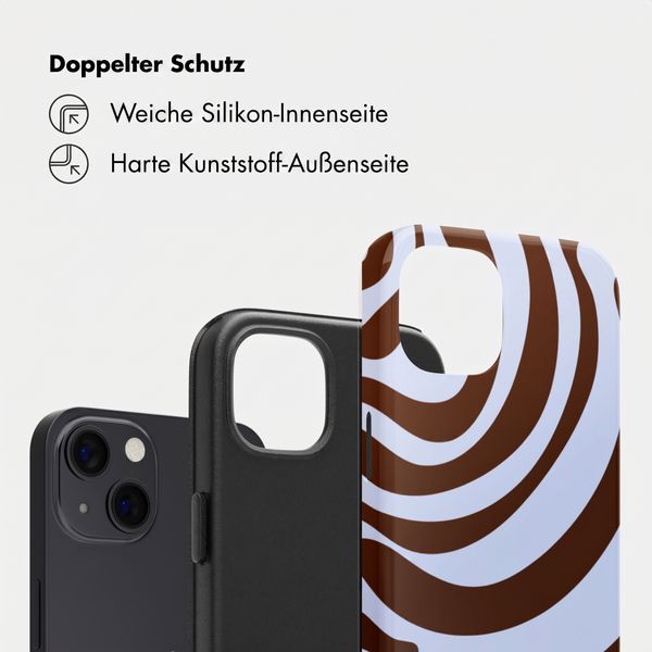 Selencia Vivid Back Cover Apple iPhone 13 / 13 Pro - Dream Swirl Chocolate