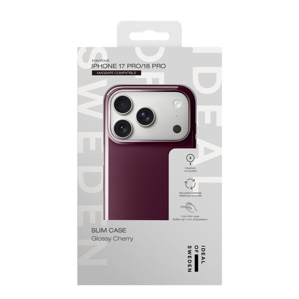iDeal of Sweden Schlanke MagSafe-Hülle Apple iPhone 18 Pro / 17 Pro - Glossy Cherry