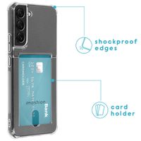 imoshion Soft Case Back Cover mit Kartenfach für das Samsung Galaxy S22 Plus - Transparent