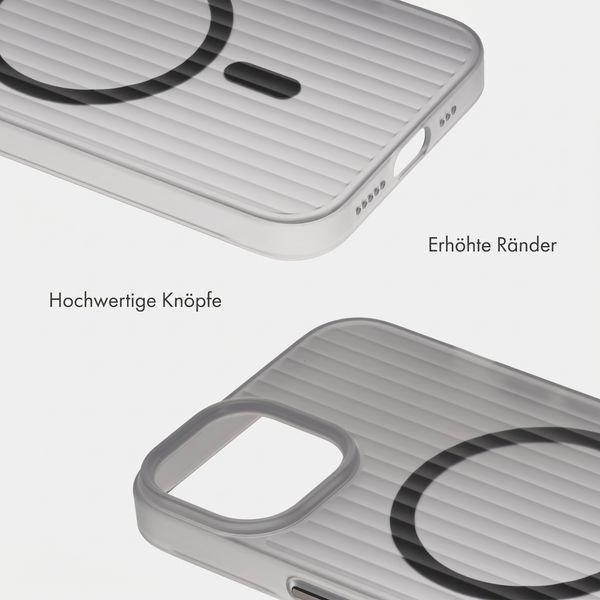 Accezz Lite Backcover mit MagSafe | Fluted | Apple iPhone 13 - Grau