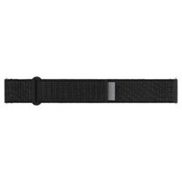 Samsung Originales Feather Fabric Armband für die Samsung Galaxy Watch 4 / 5 / 6 / 7 - 20 mm - S/M - Schwarz