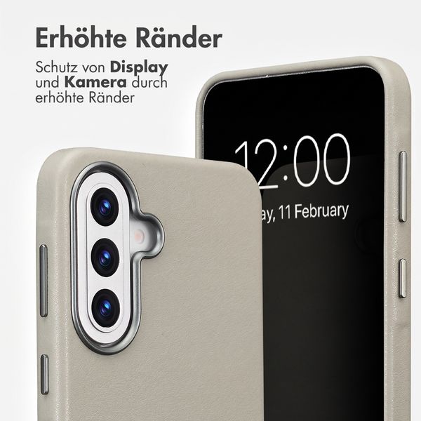 Accezz MagSafe Leather Backcover Samsung Galaxy A57 (5G) - Light Grey
