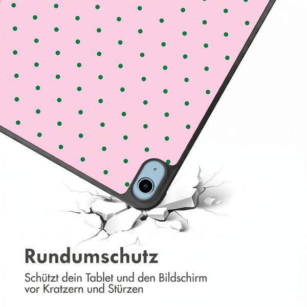 imoshion Design Trifold Klaphülle Apple iPad 11 (2025) 11 Zoll A16 / iPad 10 (2022) 10.9 Zoll - Happy Dots