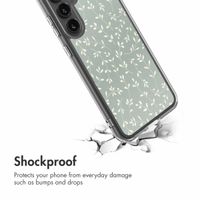 imoshion Design Hülle Samsung Galaxy S23 FE - Smoke Green Flowers