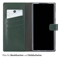 Selencia Echtleder Klapphülle Samsung Galaxy S25 Ultra - Grün