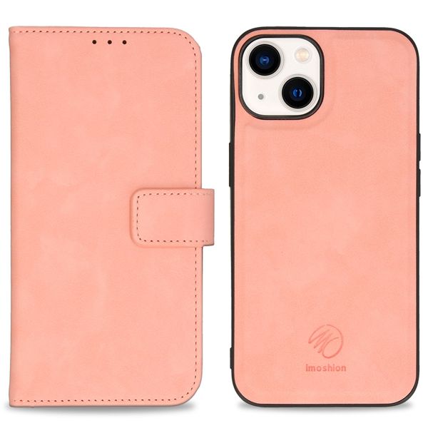 imoshion Entfernbare 2-1 luxuriöse Klapphülle für das iPhone 14 - Rosa