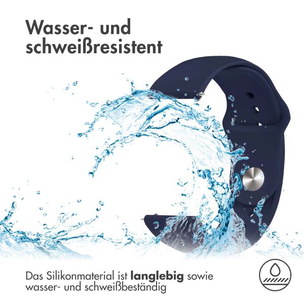 imoshion Silikonband Sport - 22-mm-Universalanschluss - Dunkelblau