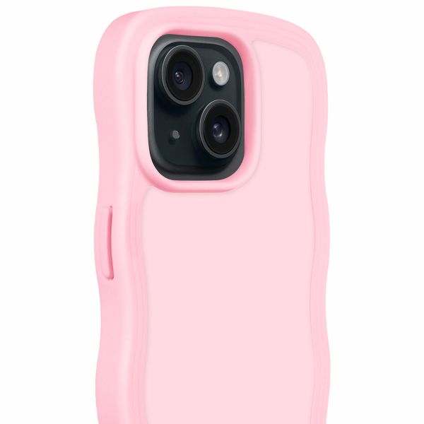 Holdit Wavy Case für das iPhone 14/15 Plus - Pink