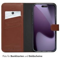 Selencia Echtleder Klapphülle Apple iPhone 17 Pro Max - lichtbruin