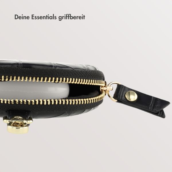 Selencia Nova Mini Pouch - Croco Black