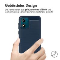 imoshion Brushed Back Cover Motorola Moto E13 - Dunkelblau