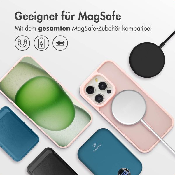 imoshion Color Guard Back Cover mit MagSafe für das iPhone 15 Pro - Hellrosa