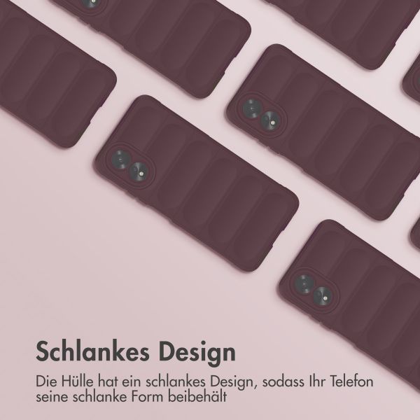 imoshion EasyGrip Back Cover für das Oppo A18 / Oppo A38 - Aubergine