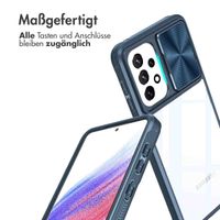 imoshion Back Cover mit Kameraschieber für das Samsung Galaxy A53 - Dunkelblau