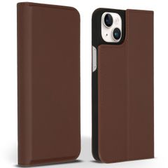 Accezz Premium Leather Slim Klapphülle Apple iPhone 14 Plus - Braun