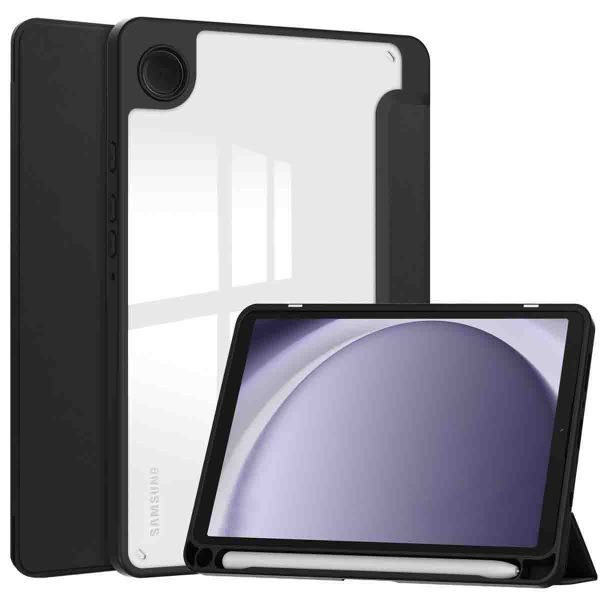 imoshion Trifold Hardcase Klapphülle Samsung Galaxy Tab A9 8.7 Zoll - Schwarz