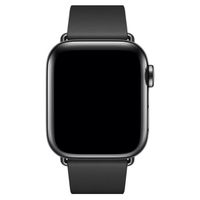 Apple Leather Band Modern Buckle für das  Apple Watch Series 1 t/m 9 / SE (38/40/41 mm) | Series 10 / 11 (42 mm) - Größe S - Schwarz